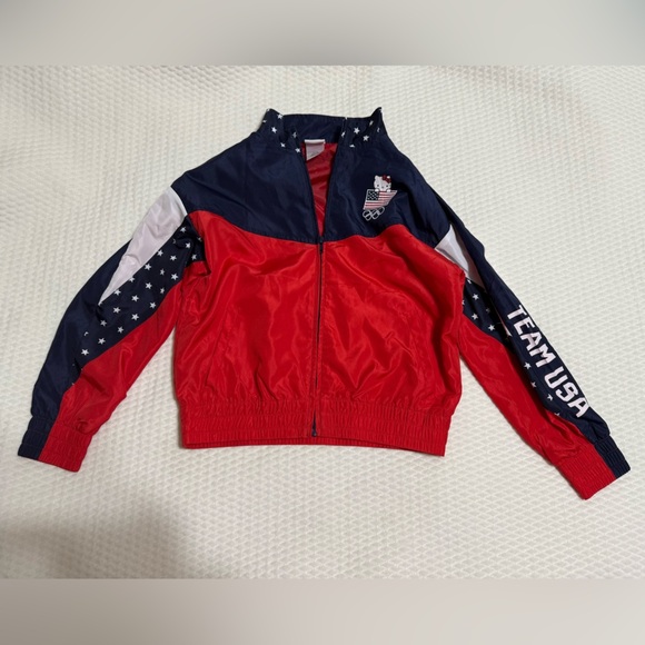 Hello Kitty Team USA Girls Windbreaker By Outerstuff - Picture 1 of 6